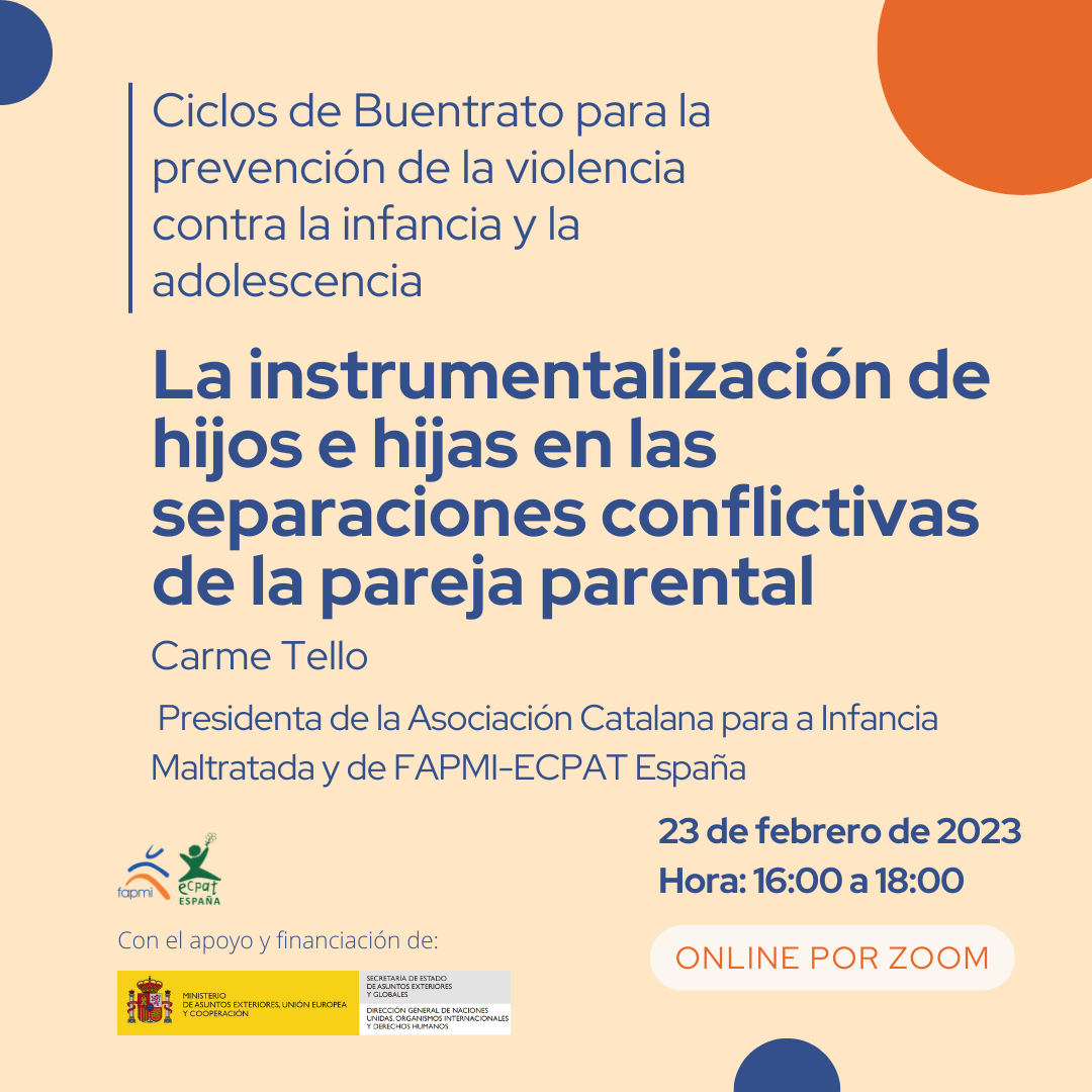 4º Ciclo: La instrumentalización de hijos e hijas en las separaciones ...